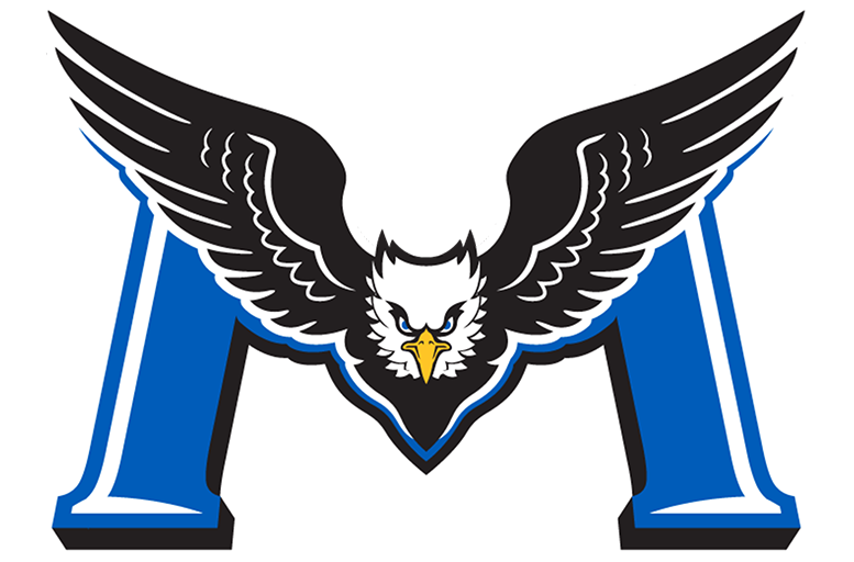 R E Mountain eagle logo